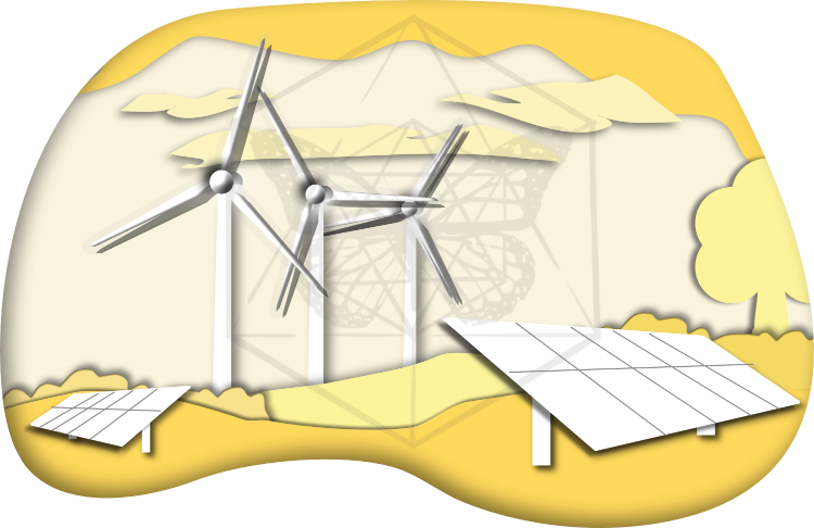 Panorama Energie zon en wind